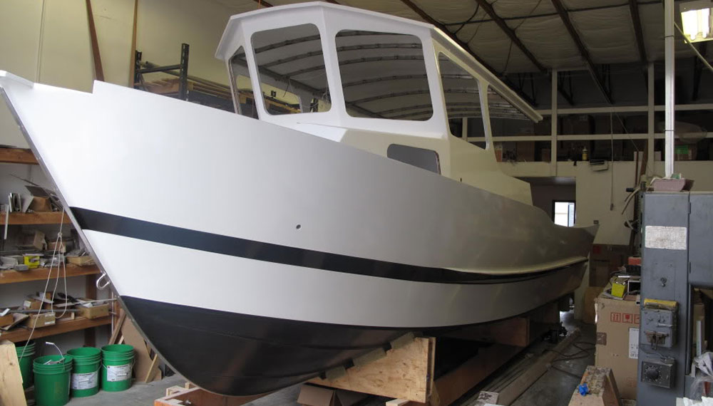 Great Alaskan wooden boat DIY kit with design by Glacier Boats